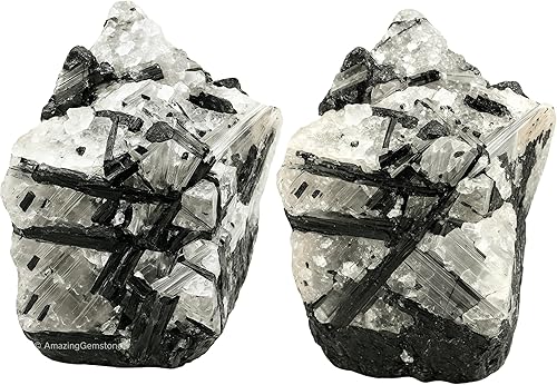 Cristales crudos de cuarzo rutilado negro y piedras curativas, rocas naturales para rodar y hacer tú mismo, piedras y cristales crudos (2 piezas) Cristales crudos de cuarzo rutilado negro y piedras curativas, rocas naturales para rodar y hacer tú mismo, piedras y cristales crudos (2 piezas)