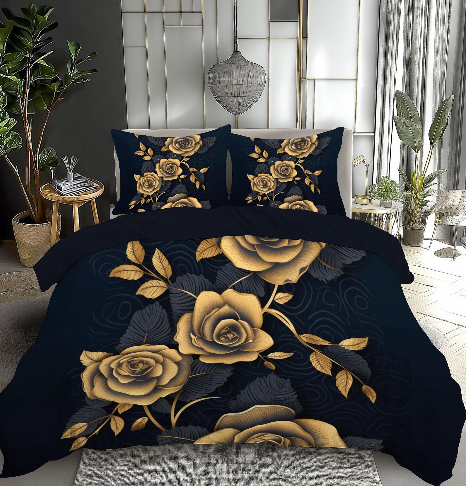 Housse de couette anti-pli lit 200x200cm pour un couchage toujours impeccable