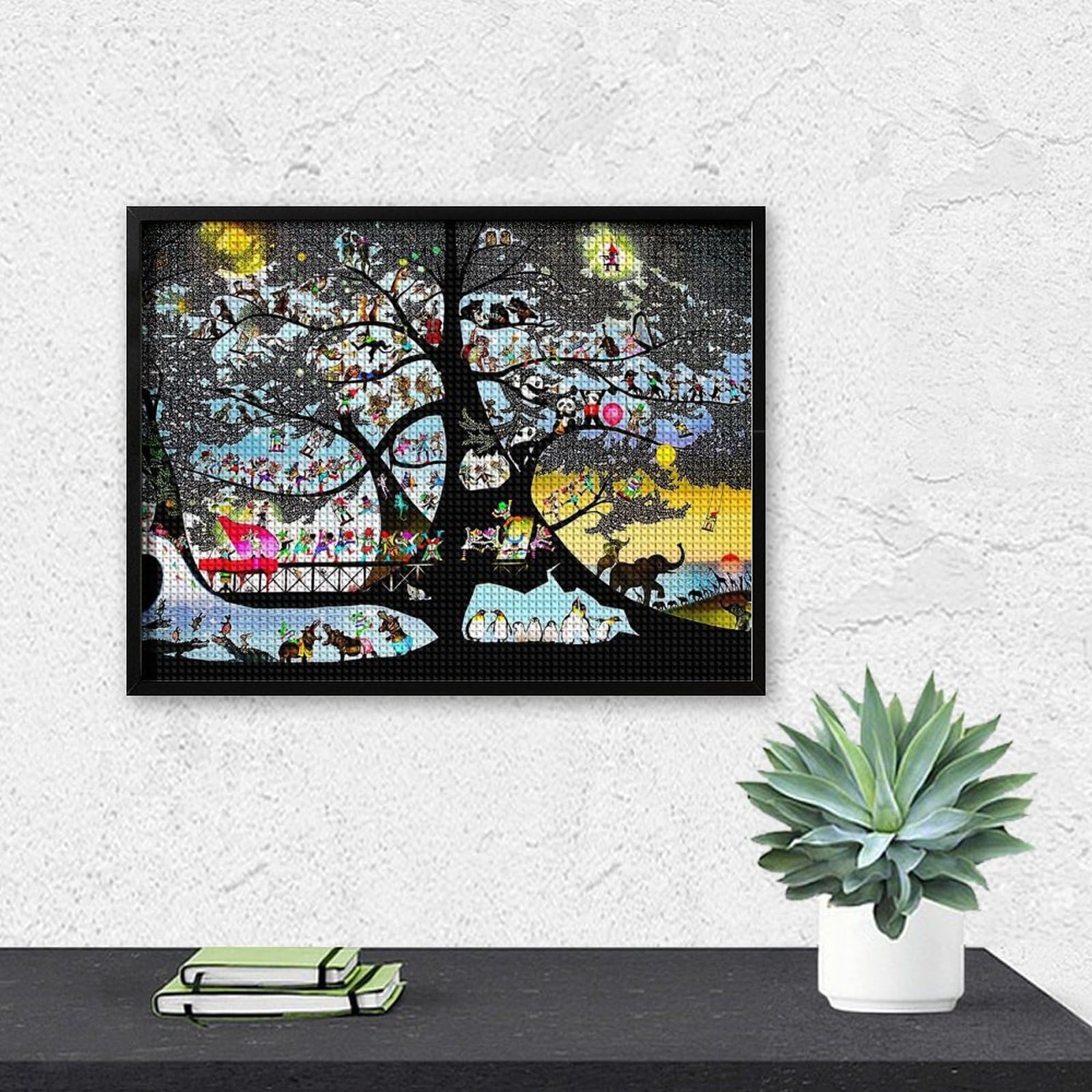 Amazon.co.jp: 藤城清治アート絵画（1） ダイヤモンドアート 5D