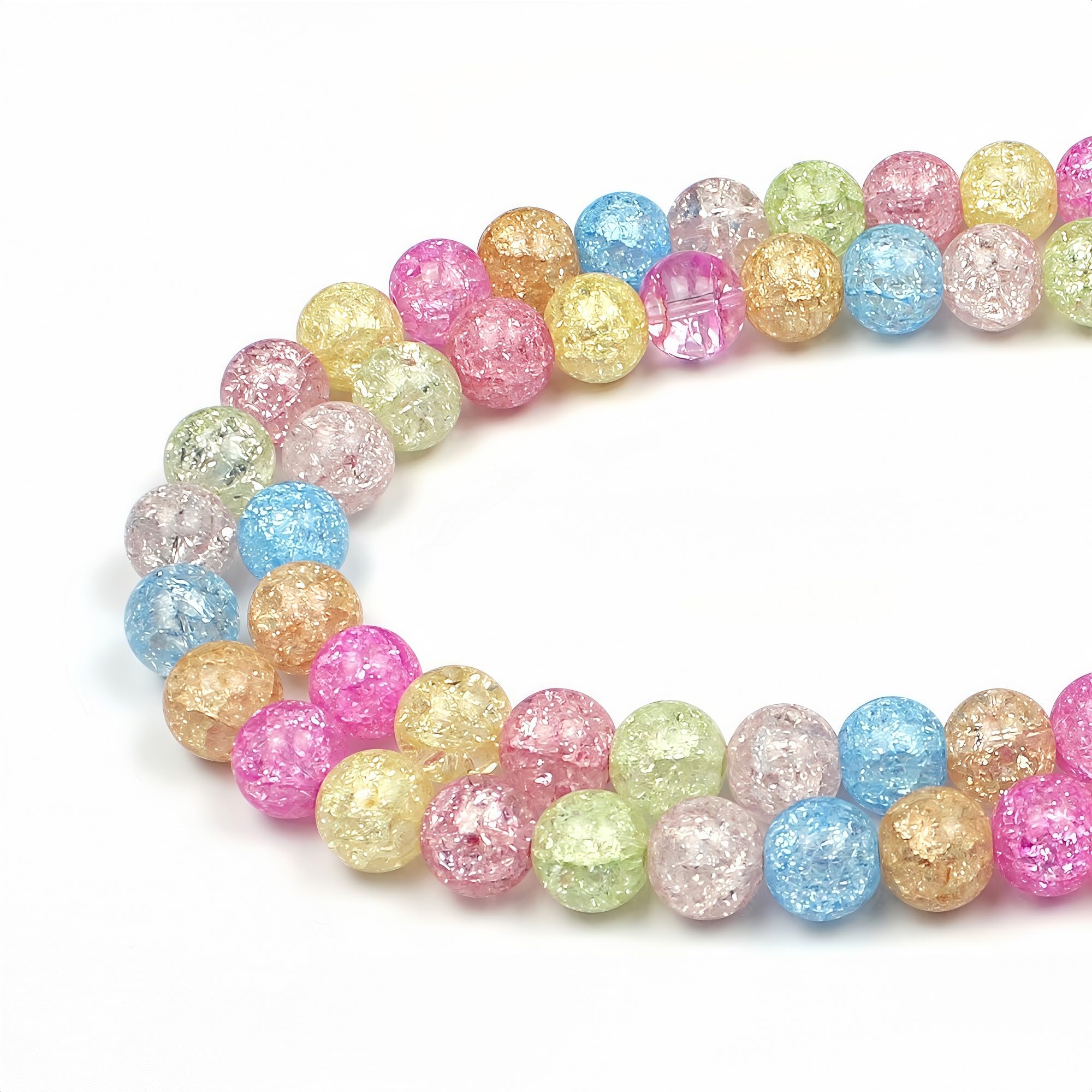 MJDCB 8mm 43 piezas Cuentas de Piedra Sangre Redondas Sueltas Piedras Semipreciosas Naturales para Hacer Joyas Pulseras Collares — view 38