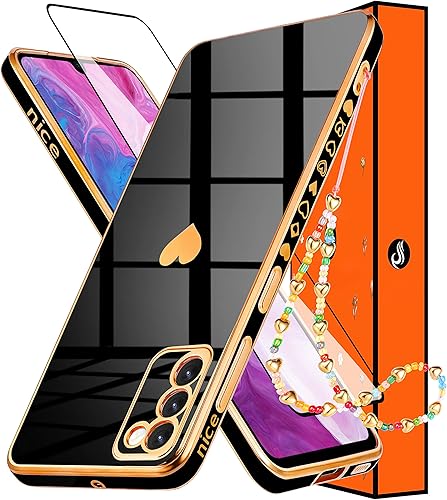 Shorogyt 3 en 1 Funda de corazón para Samsung Galaxy S20 FE 5G4G de 65 pulgadas para mujer diseño de corazones de amor para niñas color negro y