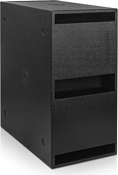 Sound Town Dual 12 2400W Powered PA Subwoofer with Speaker Output, DSP, Birch Plywood, Folded Horn Design, TWS Bluetooth, Black for Lounge, Club, Bar, Theater, Restaurant, Church (CARME-212SPW1.1)