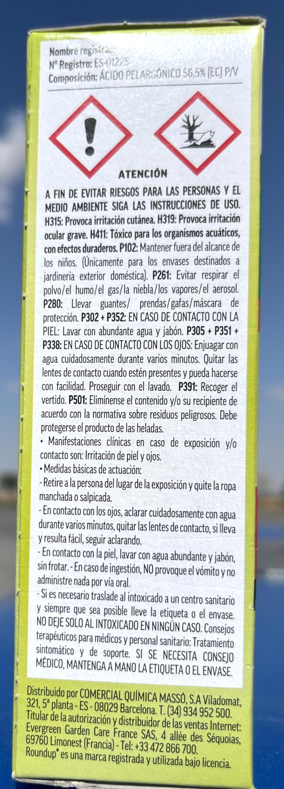 Herbicida Todo Cultivo total roundup de 250 ml. Desherbarte De rápida y total eficacia, Sin residuos