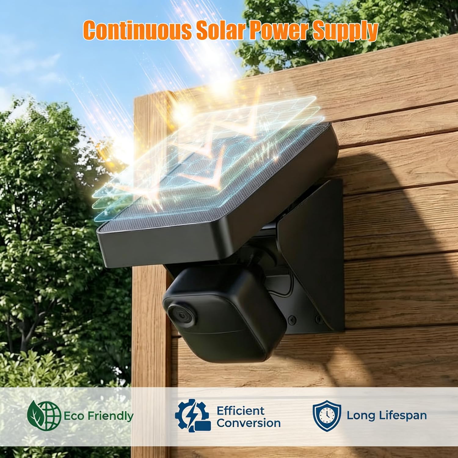 Solar Panel for Blink Outdoor 2K+/4(4th Gen)/(3rd Gen) XT3 and XT2/XT Camera, Solar Panel Charger Mount for Blink Camera with Built-in Battery, Waterproof, Adjustable Angle(Camera not Included)