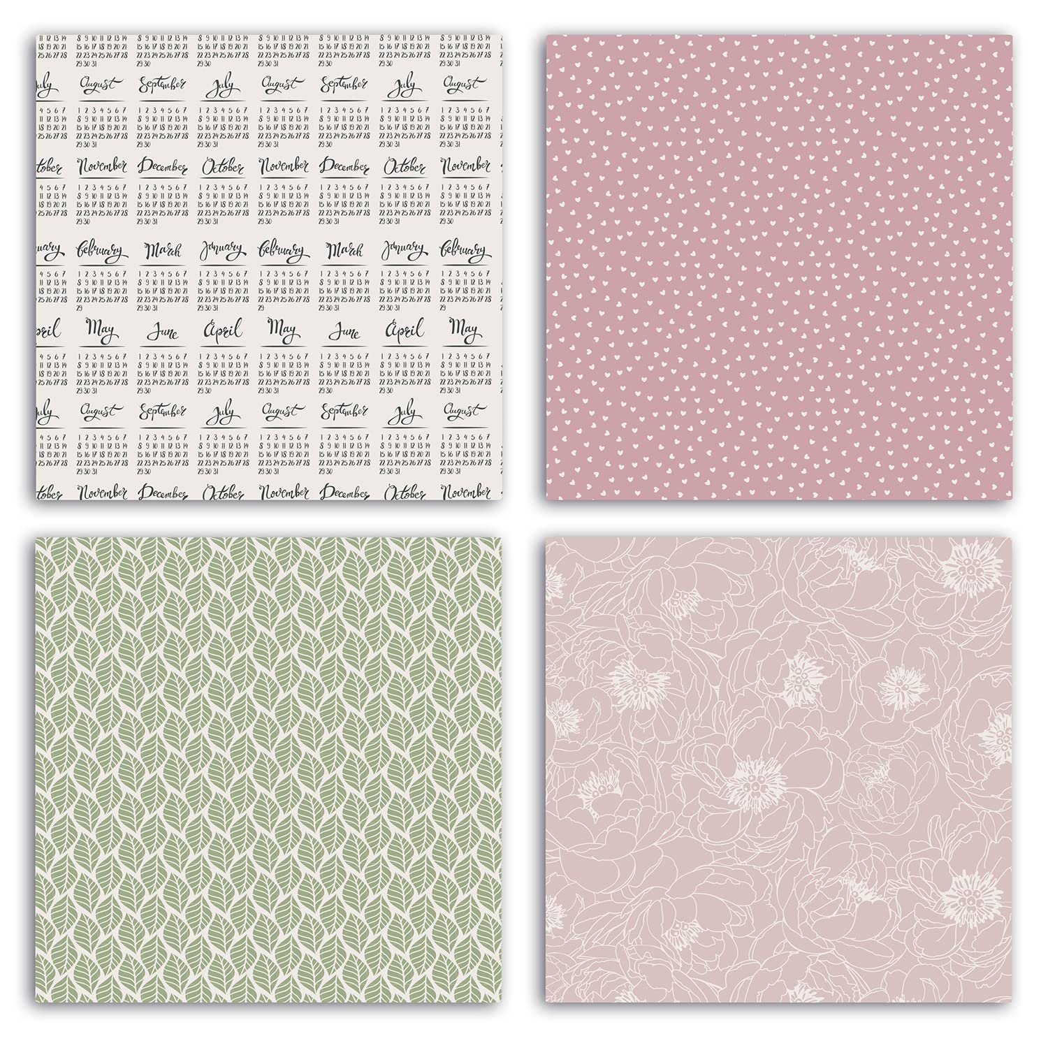 Pack 10 Rollos Papel Decoración Clairefontaine 211422AMZC – Caja De 10 Rollos De Papel De Regalo Kraft Irisado, 2 M X 70 Cm, 60 G, Diseños Surtidos Rollo Papel Kraft