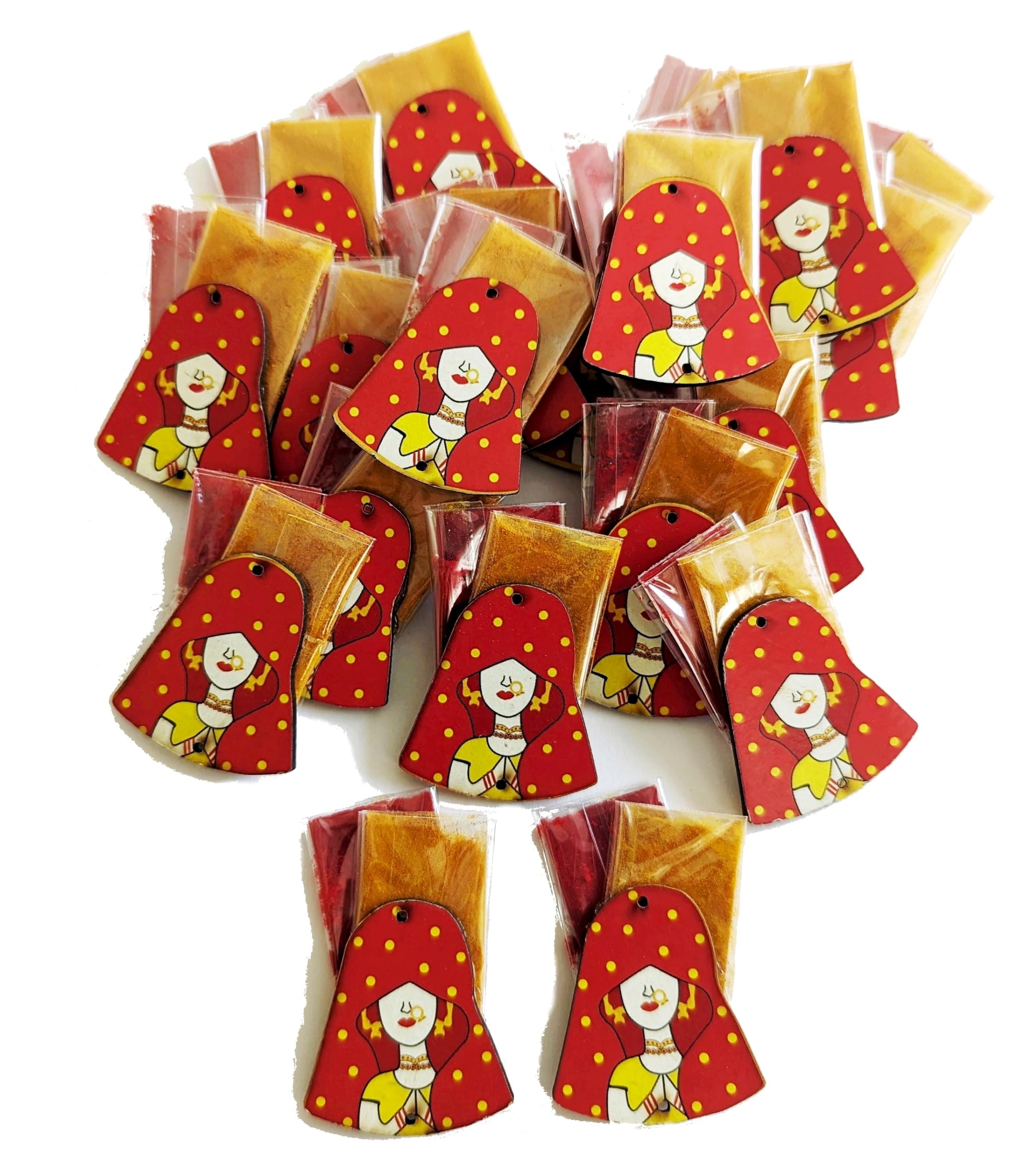 Haldi Kumkum | Set of 20 Bride Design | Pasupu kumkum | Tamboolam | Pooja|Return Gift | Give Away | HK-Bride