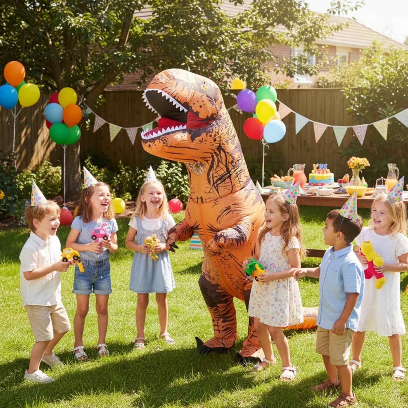 Dinosaurier Aufblasbares Kostüm für Erwachsene Lustiges T-Rex-Kostüm für Halloween Partys Weihnachten Festival