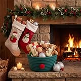 Aufmer Christmas Storage Basket Reindeer Dcor Vintage – Keeps your small items neatly contained this basket