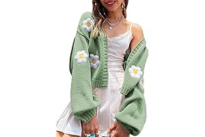 Cute Sweaters for Teen Girls Aesthetic: 90s Style Y2K Cardigan