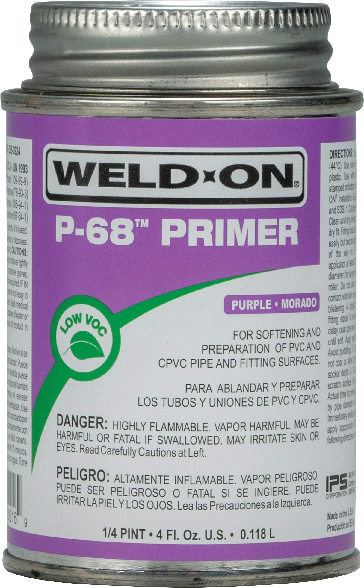 WELD-ON P-68 Primer Für PVC/CPVC – 1/2 Pint (ca. Produktbild-Vorschau 5
