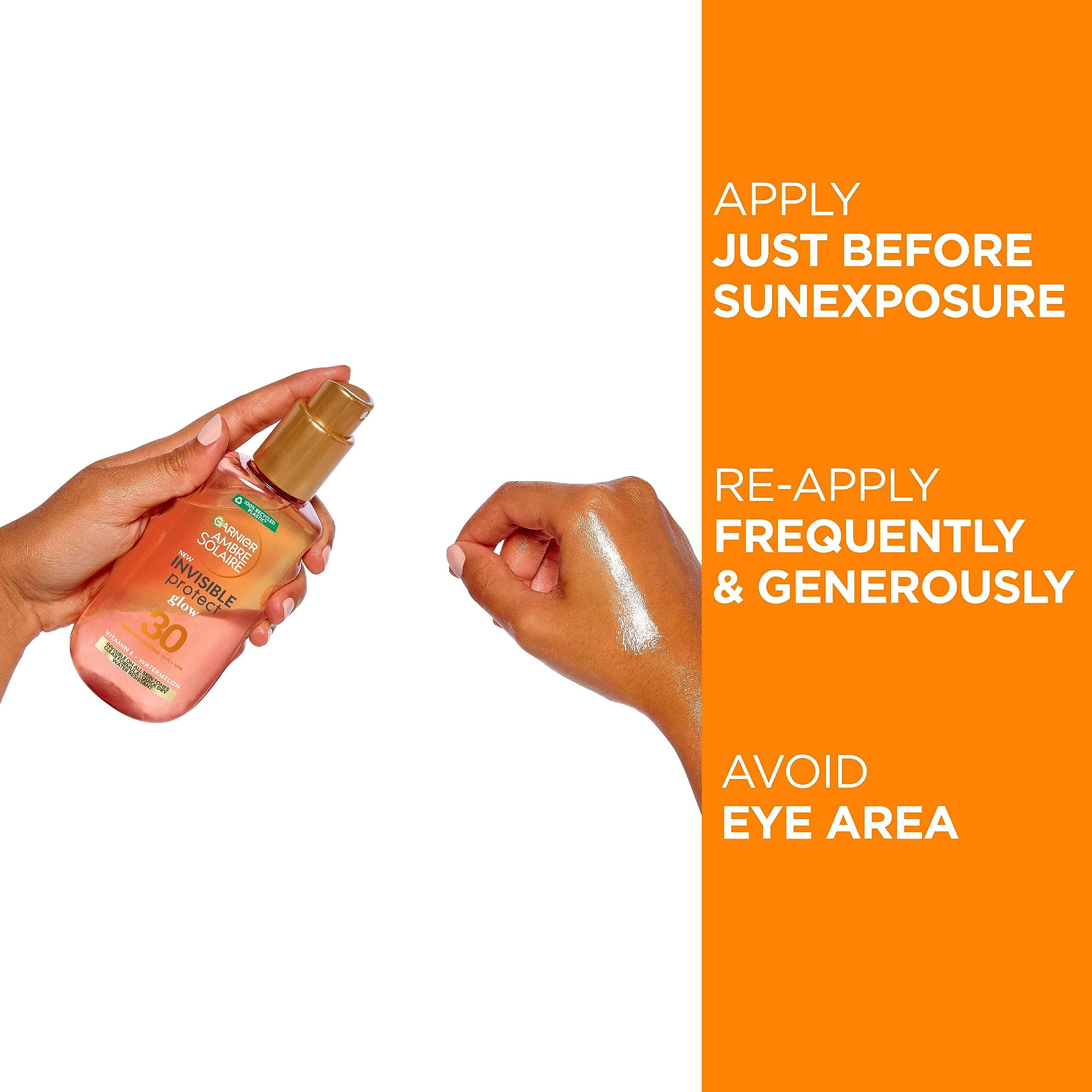 Garnier - Ambre Solaire Solaire Invisible Protect Glow SPF30 150 ML