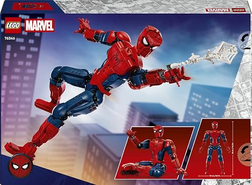 LEGO ǀ Marvel Spider-Man, la Figurine de Héros - Jouet Super-Héros - Figurine d'action & Minifigurine Collector pour Décoration Intérieure - Cadeau pour Garçon dès 12 Ans ou Ado Fan du Film 76346 - 11