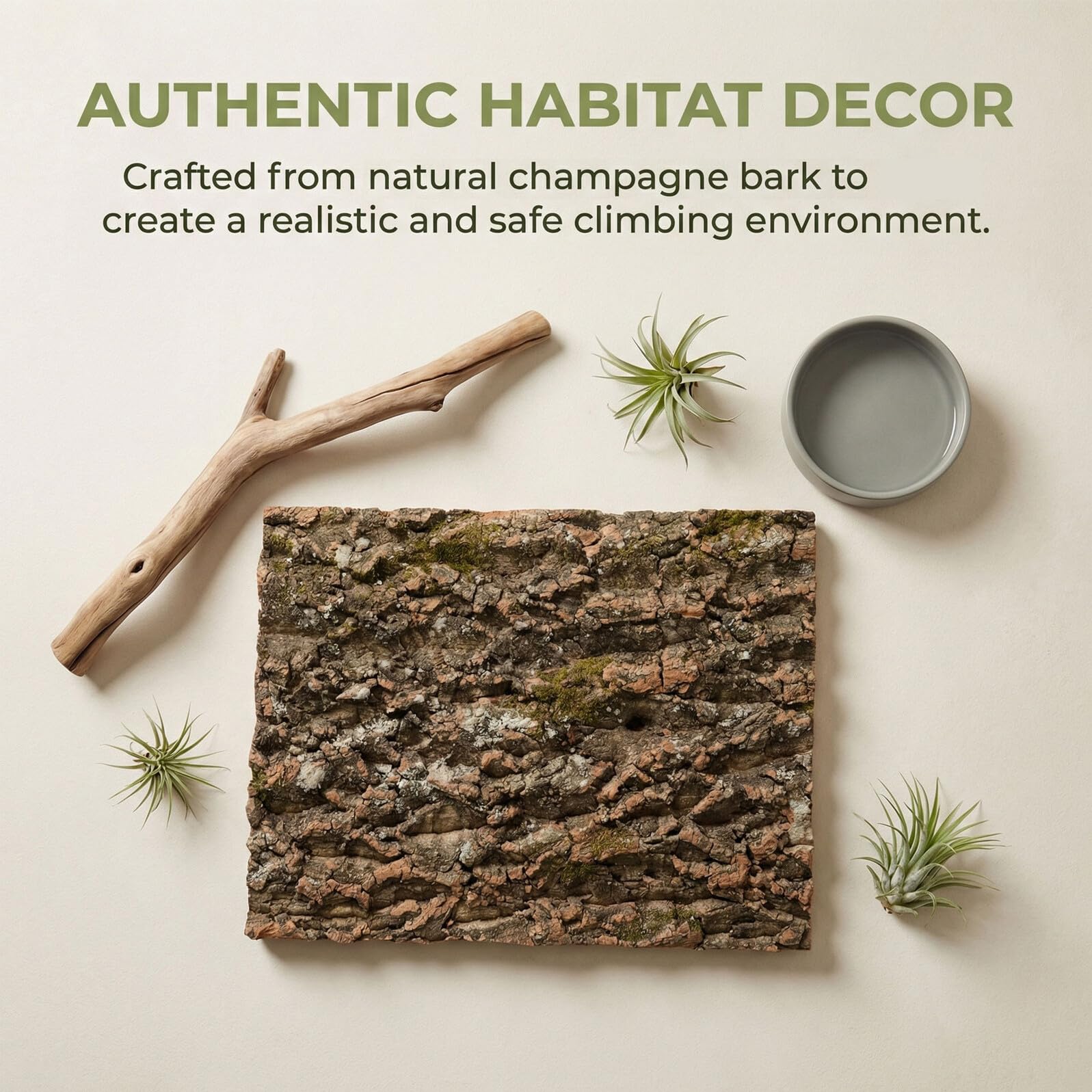 3 Sztuki Częściowy Naturalny Drzewny Do Terrarium Dekoracja Ścienna i Tło Do Akwarium dla Gadów Jaszczurek Węży Odporne Wilgoć Akcesoria dla Terrariów