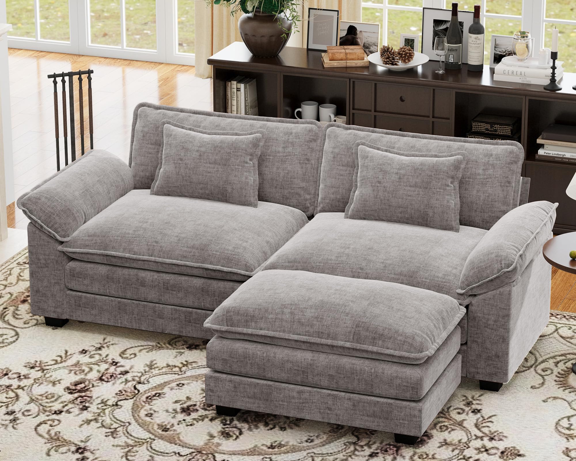 CDCASA 86 Modular Sectional with Ottoman