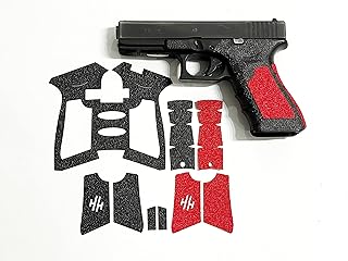 Handleitgrips Hybrid Textured Rubber/Red Sandpaper Insert Grip Tape Enhancement for Glock 17/22/34/35 Gen 4 - HANDLEITGRIPS
