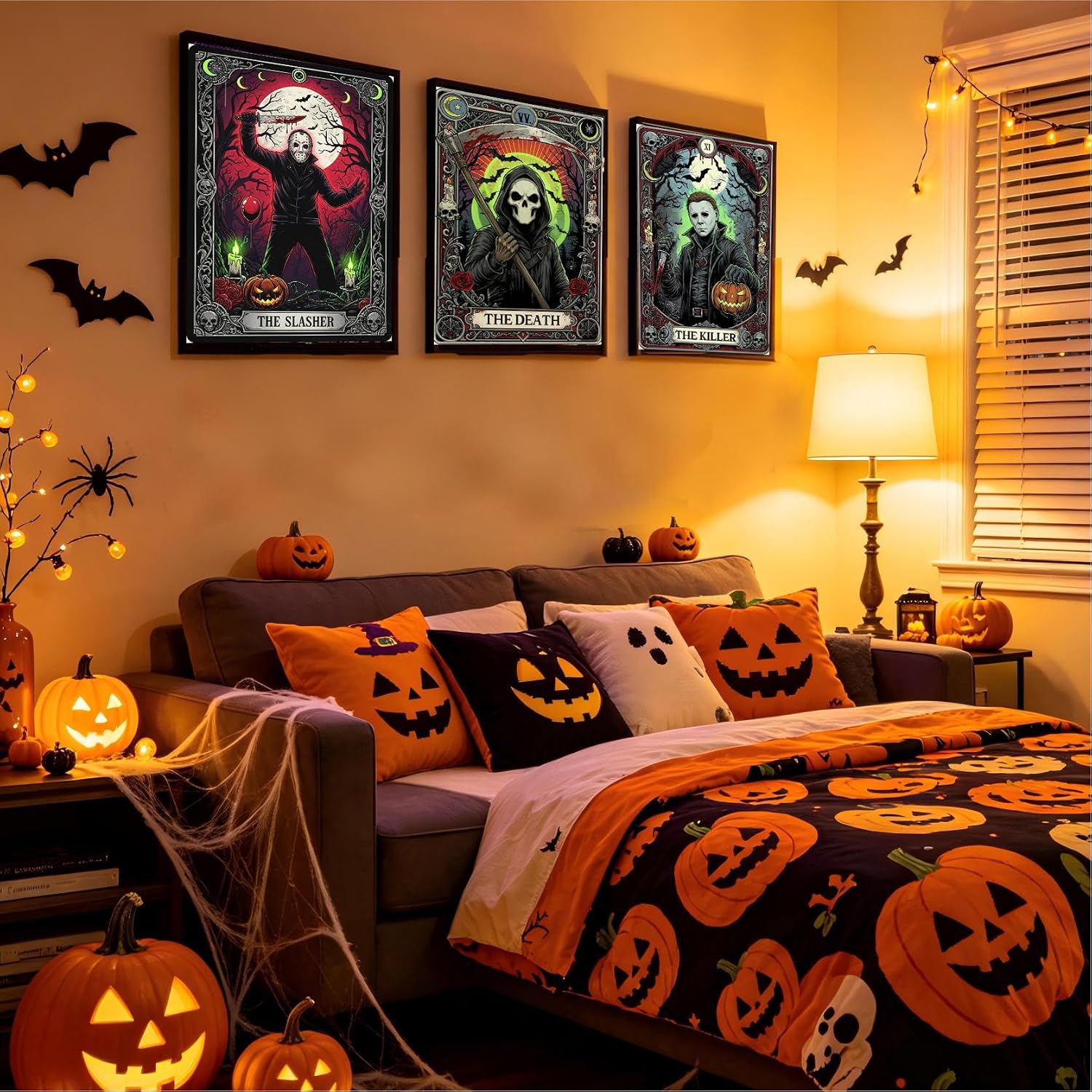 MXCFZX 6 Pack Halloween Diamond Art Kits for Adults Beginners,Horror Diamond Painting Kits for Adults,Mystery 5D Full Drill DIY Diamond Dot Gem Art Kit Wall Home Decor Arts Craft 12x16 inch image 3