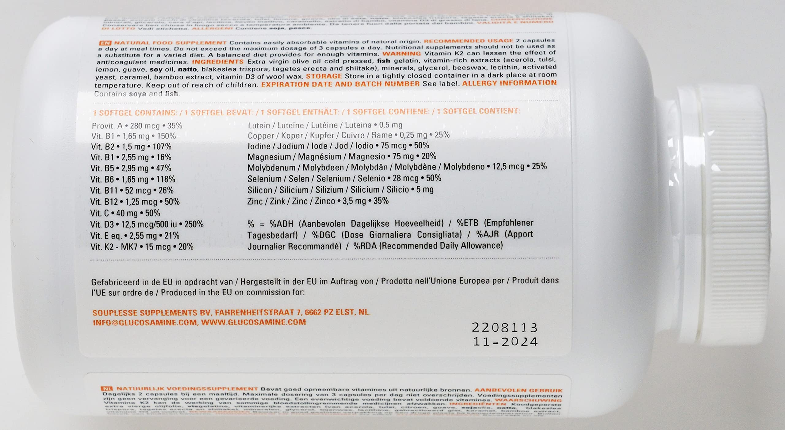 Natürliche Multi-Vitamine. Natural Multi. Nicht synthetisch.90 Kapseln