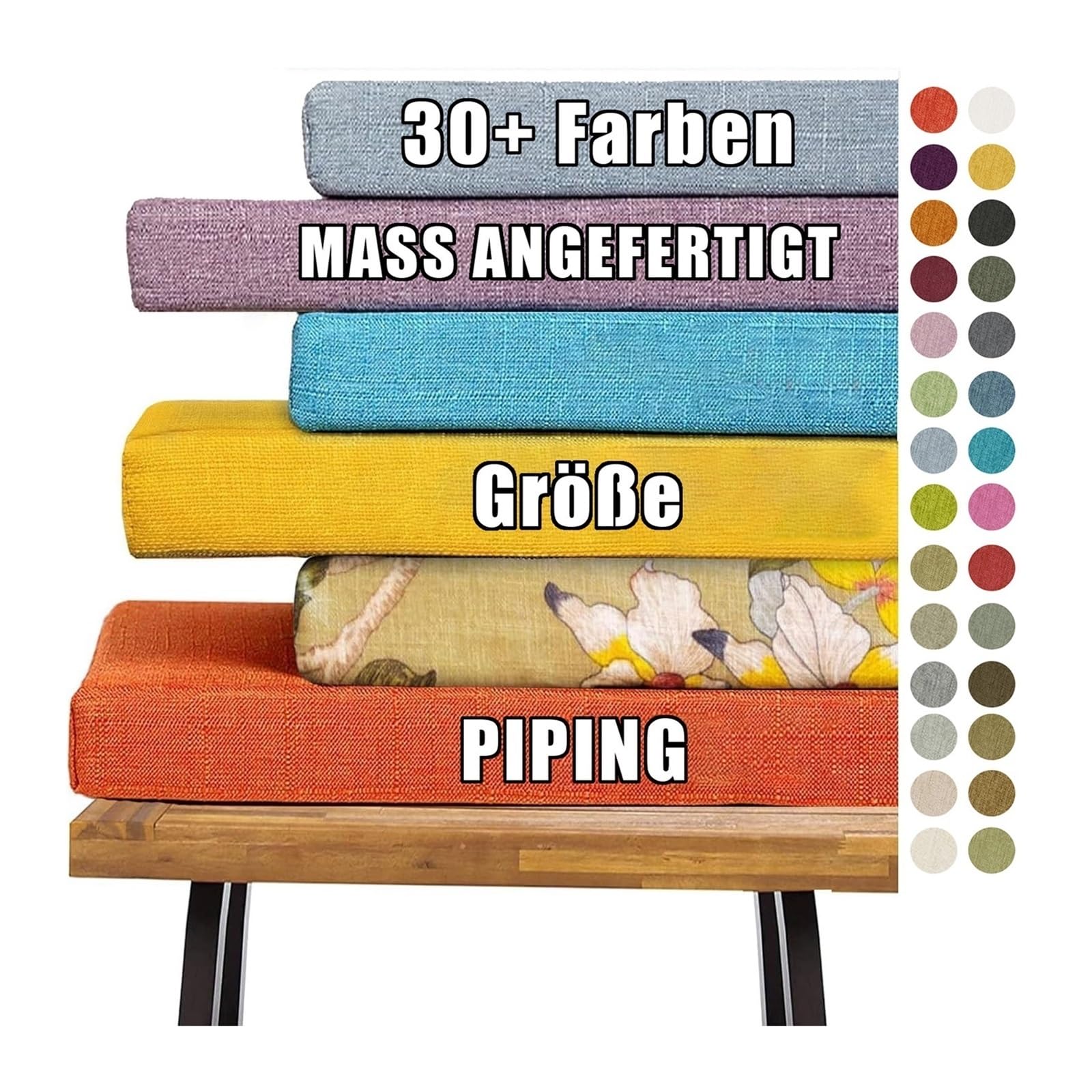 Coussin de banc lavable : fini les assises dures au jardin ou salon