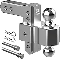 Vista 9 de TYGER Combo de remolque: enganche receptor de 2 pulgadas, arnés de cableado y cubierta de enganche para Wrangler JK 2Dr y 4Dr 2007-2018