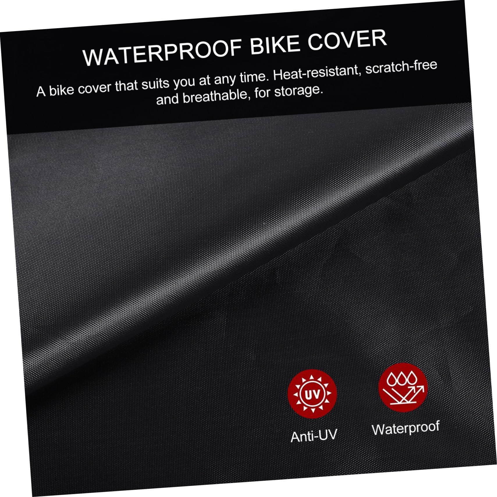 Toyvian Copertura Per Biciclette Bicicletta Copertina Montagna Etichetta Coperture Copribiciclette Per Rimessaggio Esterno Protettore Copri Bici Nero Panno Oxford
