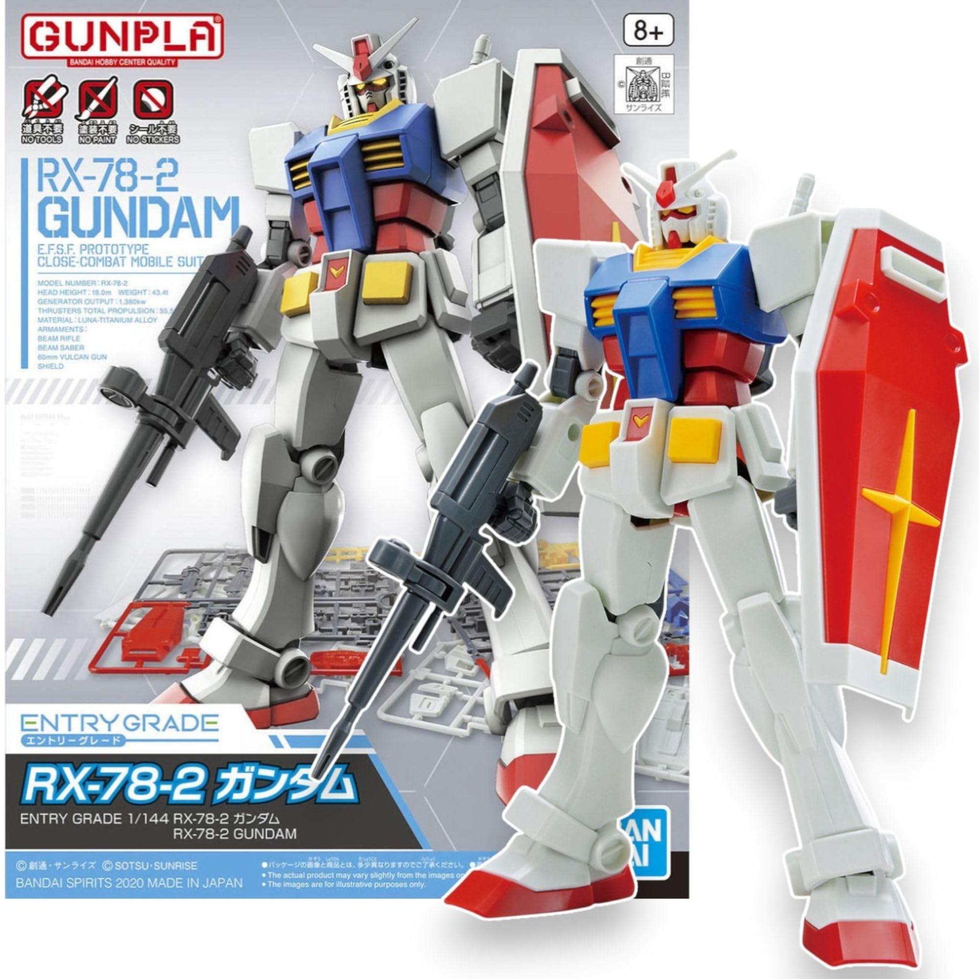 その他 BANDAI L GRADE RX-78 GUNDAM BANDAI Hobby | Entry Grade 1/144 RX‑78‑2 Gundam (3L) Model Kit