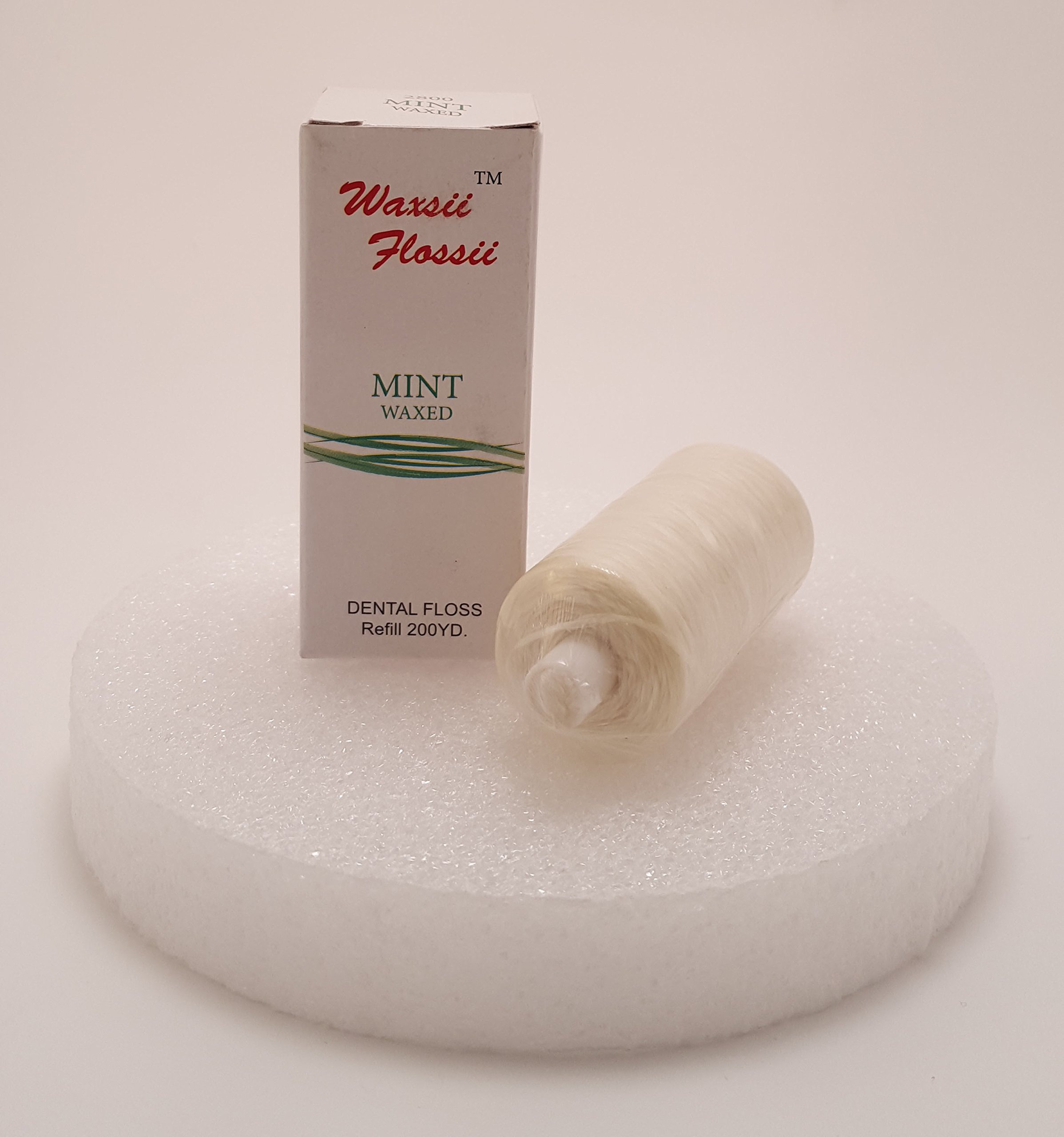2800 Professional Mint Flavored Waxed Dental Floss Refill 200 Yard Roll