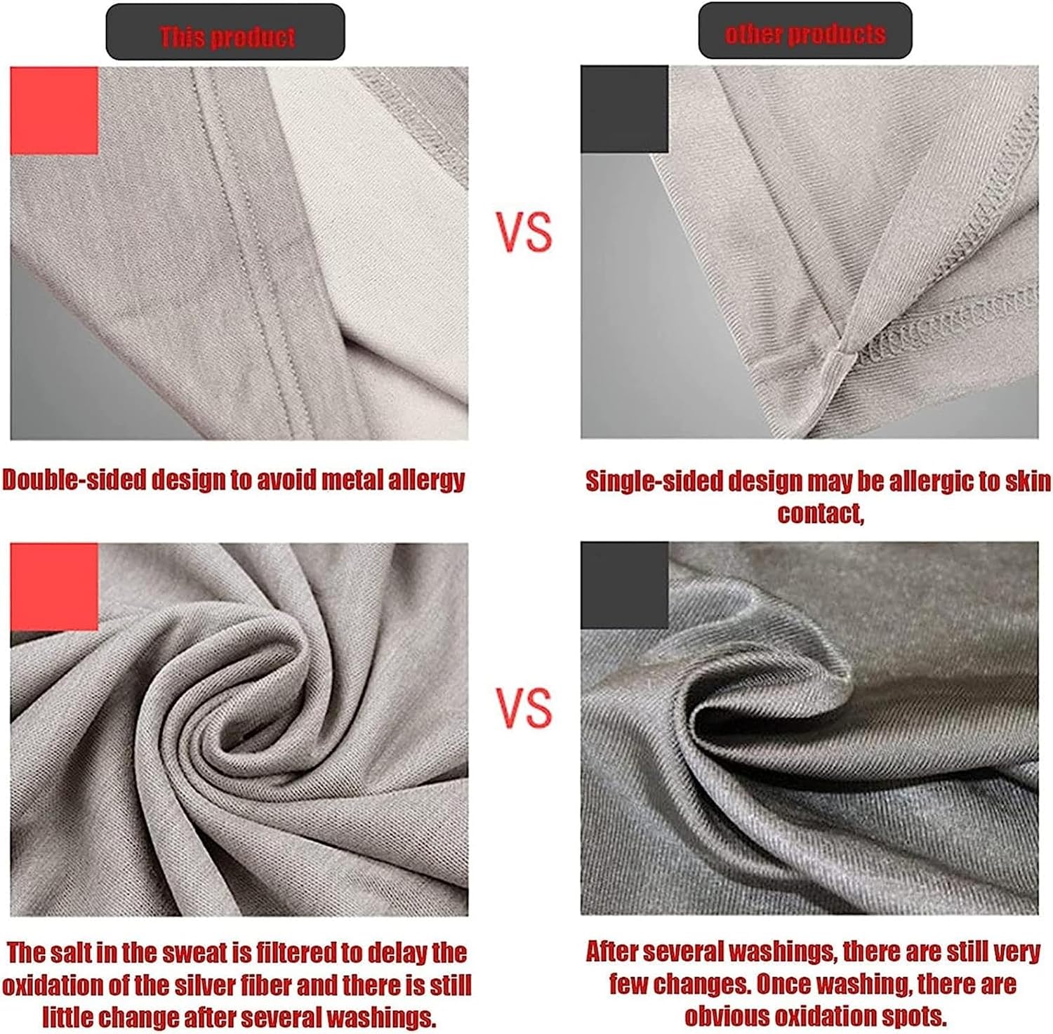 Radiation Protection Lingerie Sets,EMF Electromagnetic Microwave Shielding Silver Fiber Pregnant Women Work Underwear