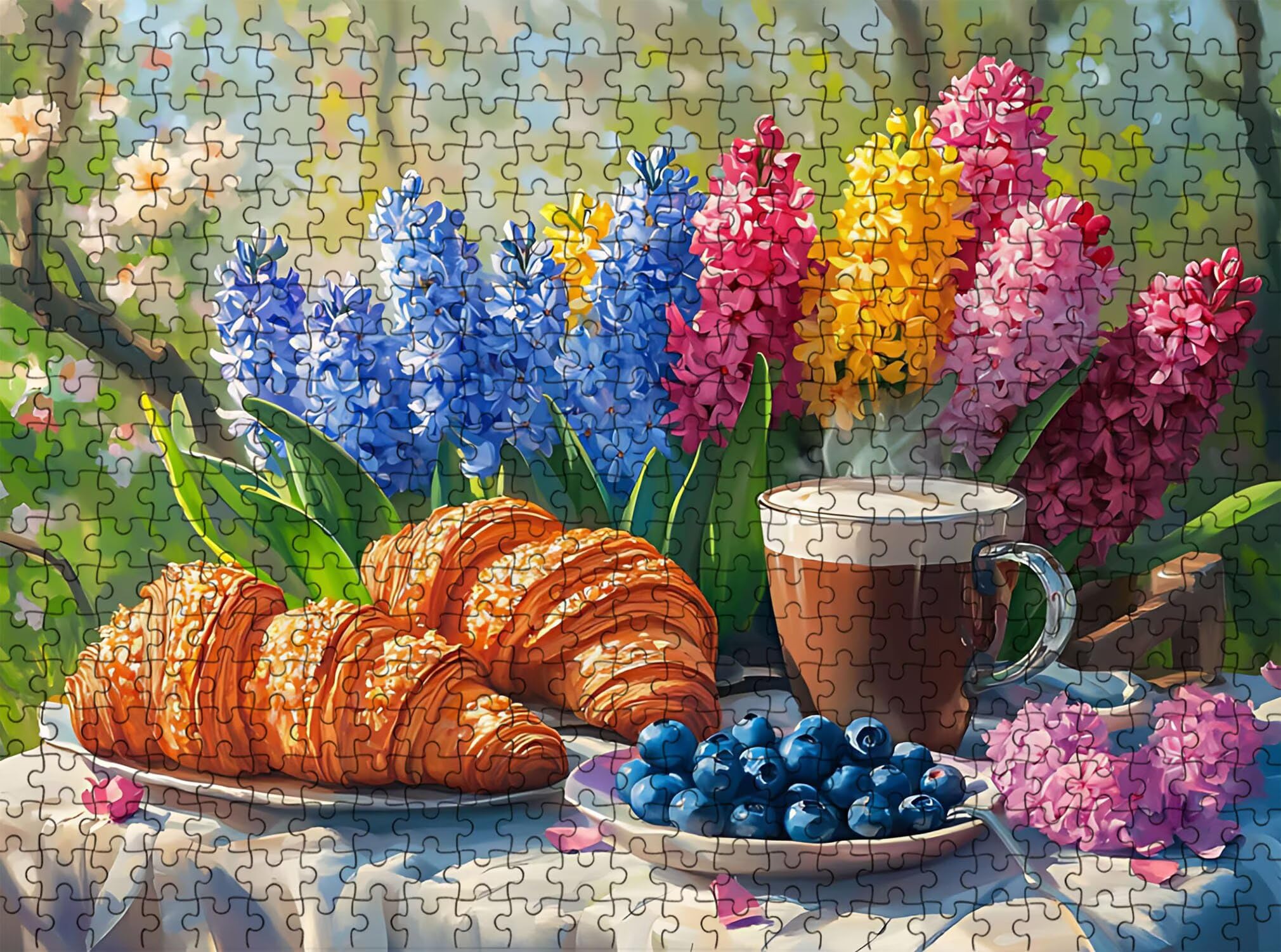 Cartone animato pane Puzzle 1500 Pezzi per Adulti, Puzzle in Legno - Collezione Classica con Poster Incluso - Sfida di Concentrazione e Passatempo Antistress, Gioco per Famiglia, 87 x 57 cm f0-538