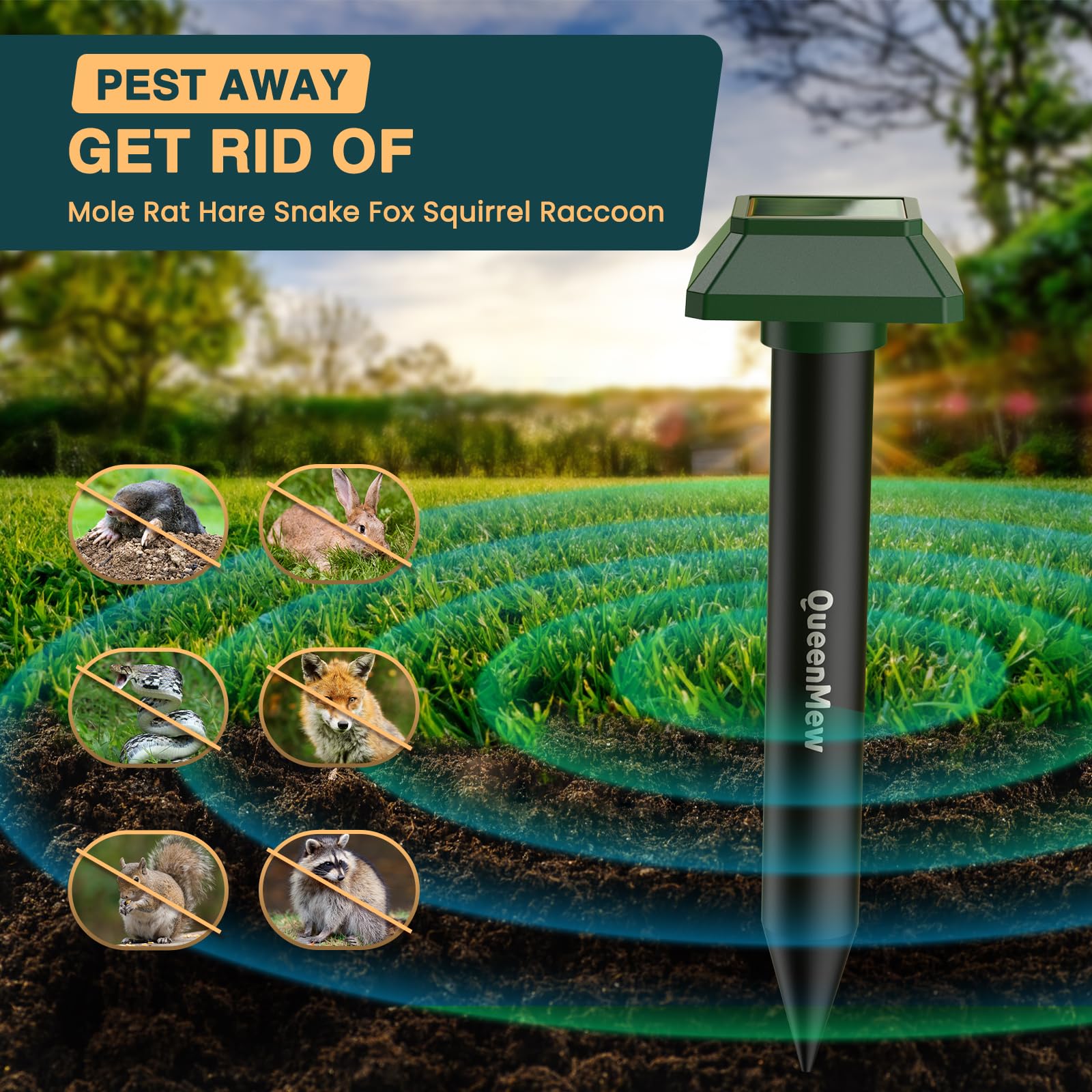 Repelente de Gatos,4 Pick disuasión Solar ultrasónico,3600spt Ultrasónico Ahuyentador de Perros,IPX66 Ahuyentador Gatos,Repelente Ultrasónico para Ratones Cucarachas antiplagas enchufables para jardín