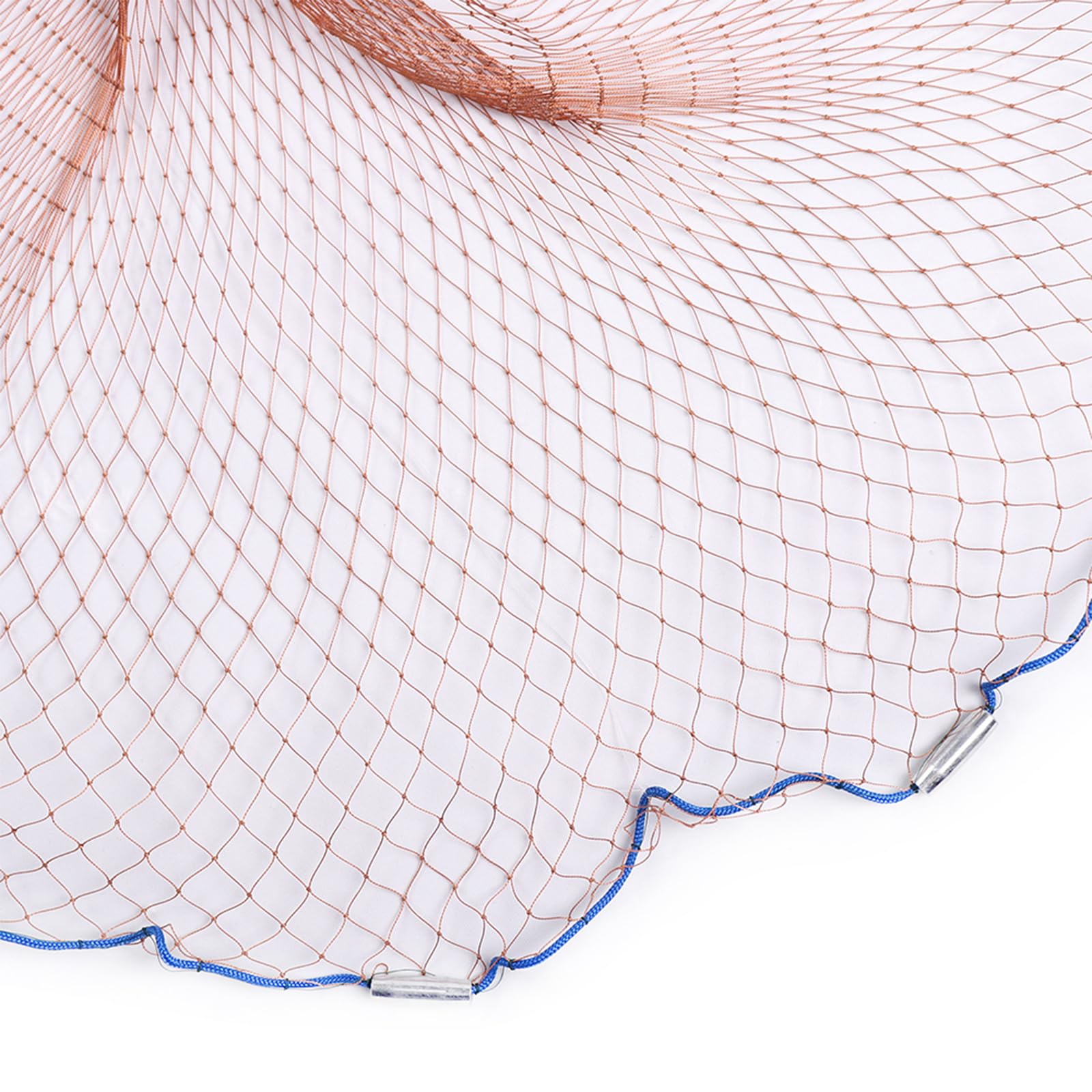 Red de pesca para pesca de nailon con lanzamiento a mano Sinker Fishnets diámetro de 1,8 metros hasta 7,2 metros adecuado para ríos y lagos