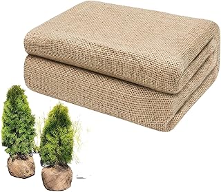 バーラップ袋 - 再利用可能保護 - 天然素材でできた再利用可能なじゃがいも保存袋 - ランドスケープ用、温室用、ガーデン用、樹木ケア用、農場用、屋外用、気候保護用、庭用、農業用