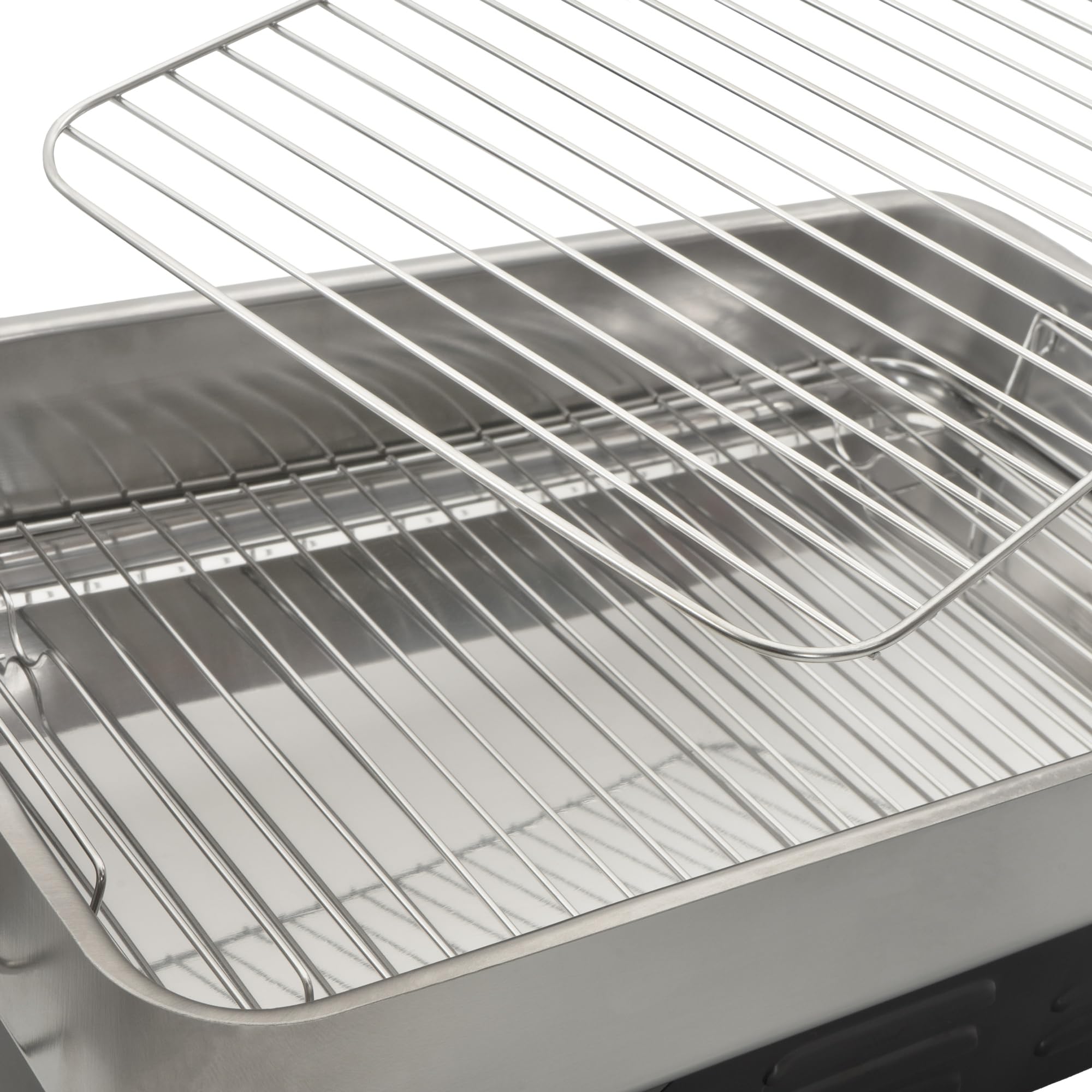 Mahlzeit Edelstahl Tischräucherofen | 47 x 27,5 x 20 cm | Tischräucher-Set, Räucherofen, Smoker, Fischofen | Räucherbox, Tisch Räucherkasten, Räucherkiste | Räucherzubehör, Räucher-Set