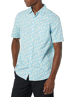 Amazon Essentials Short Sleeve Shirt for Men, Available in Big & Tall