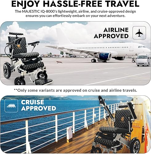 Vista 29 de Majestic - Sillas de ruedas eléctricas para adultos, capacidad de 330 libras, alcance de hasta 19 millas, con base en EE. UU., Silla de ruedas