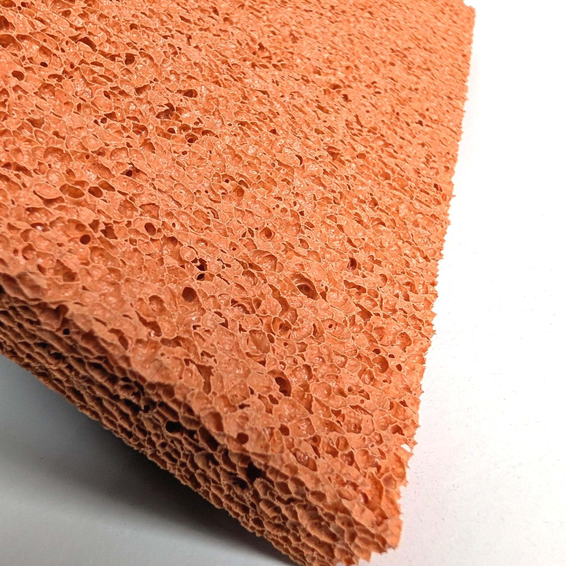 2 x Orange Gummischwamm Schwimmer 280 x 140 x 18 mm Gummi mittlere grobe Textur Schwamm Verputzen Rendering Skimming (2)
