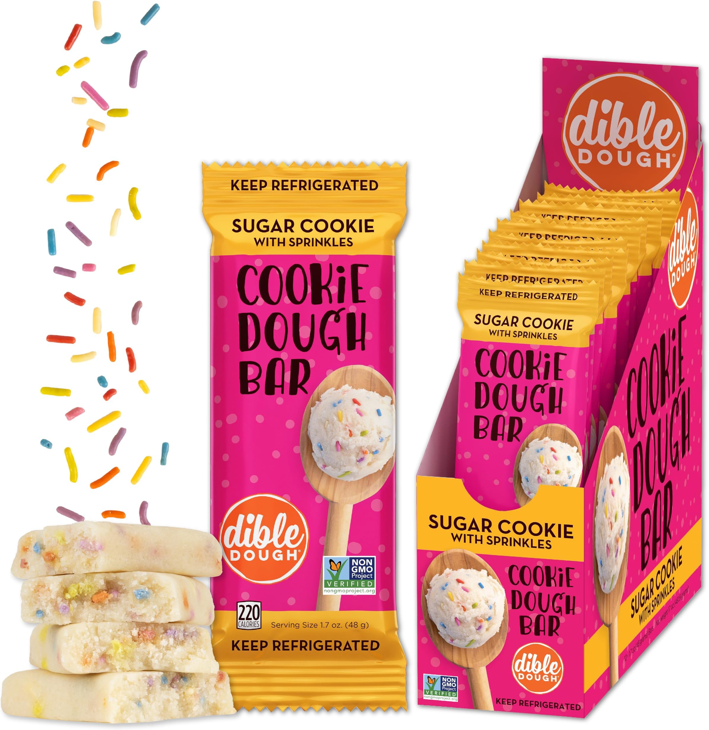 Dible Dough Cookie Dough Bar (Snickerdoodle Churro)- Refrigerated