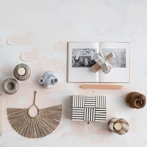 Miniatura 5 de Bloomingville Mango Wood Jack Cross Design, Whitewashed Accent Decor, White