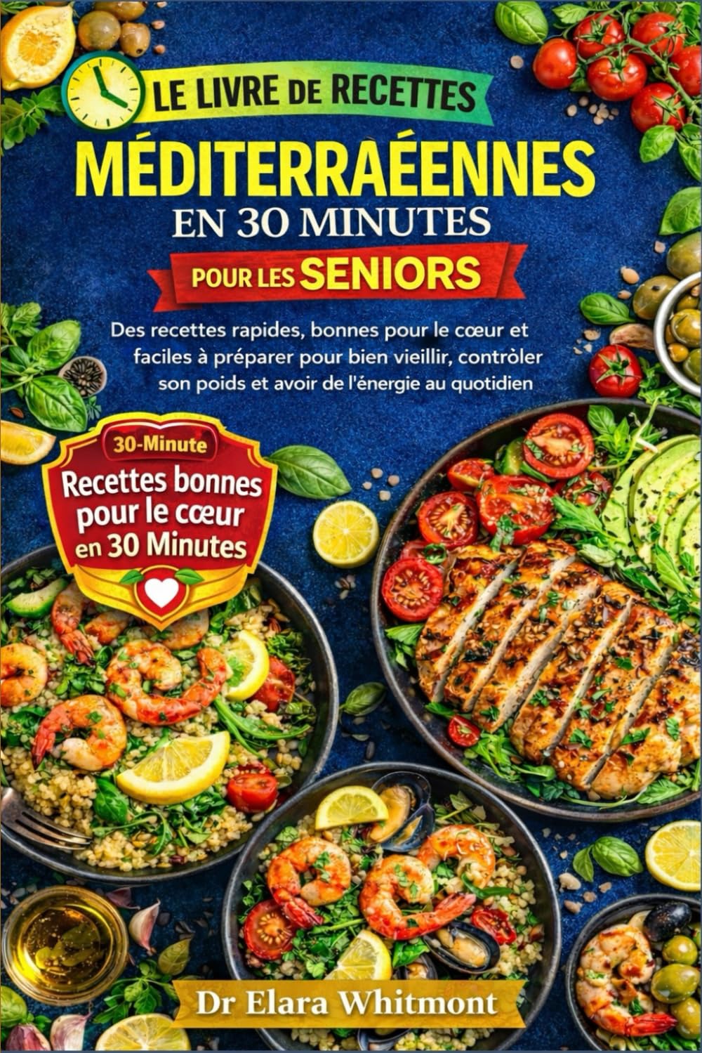LE LIVRE DE RECETTES MÉDITERRANÉENNES EN 30 MINUTES POUR LES SENIORS: Des recettes rapides, bonnes pour le cœur et faciles à préparer pour bien ... son poids et avoir de l'énergie au quotidien