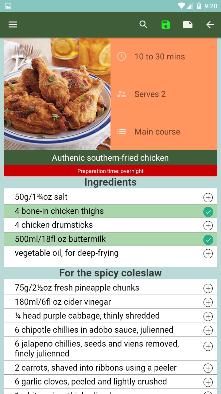 Free Recipes Book App on Amazon Appstore