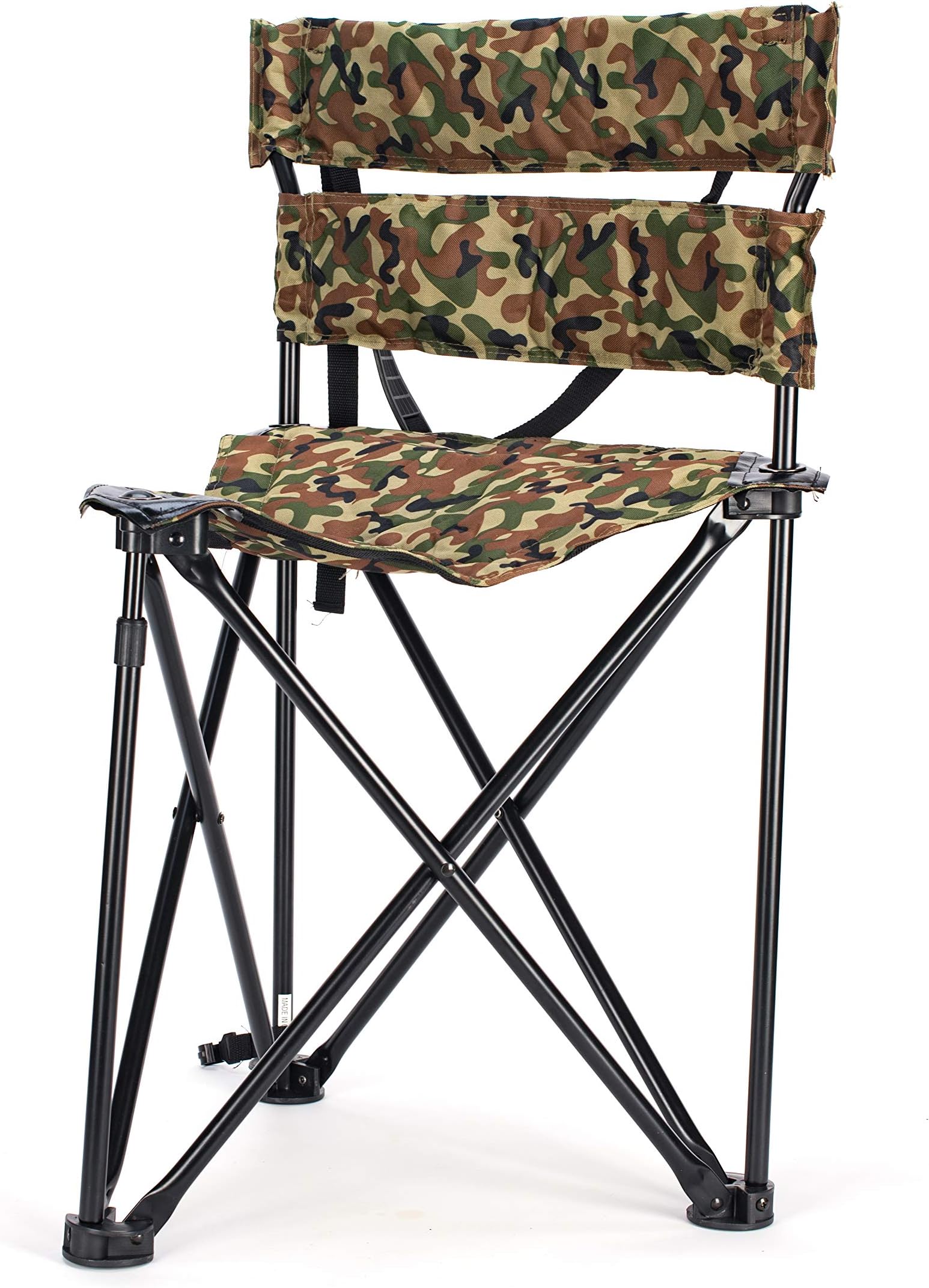 Vulture Lightweight Portable Folding Ground Blind Chair Tripod Hunting Stool with backrest Shoulder Carry up to 250 Pounds Capacity