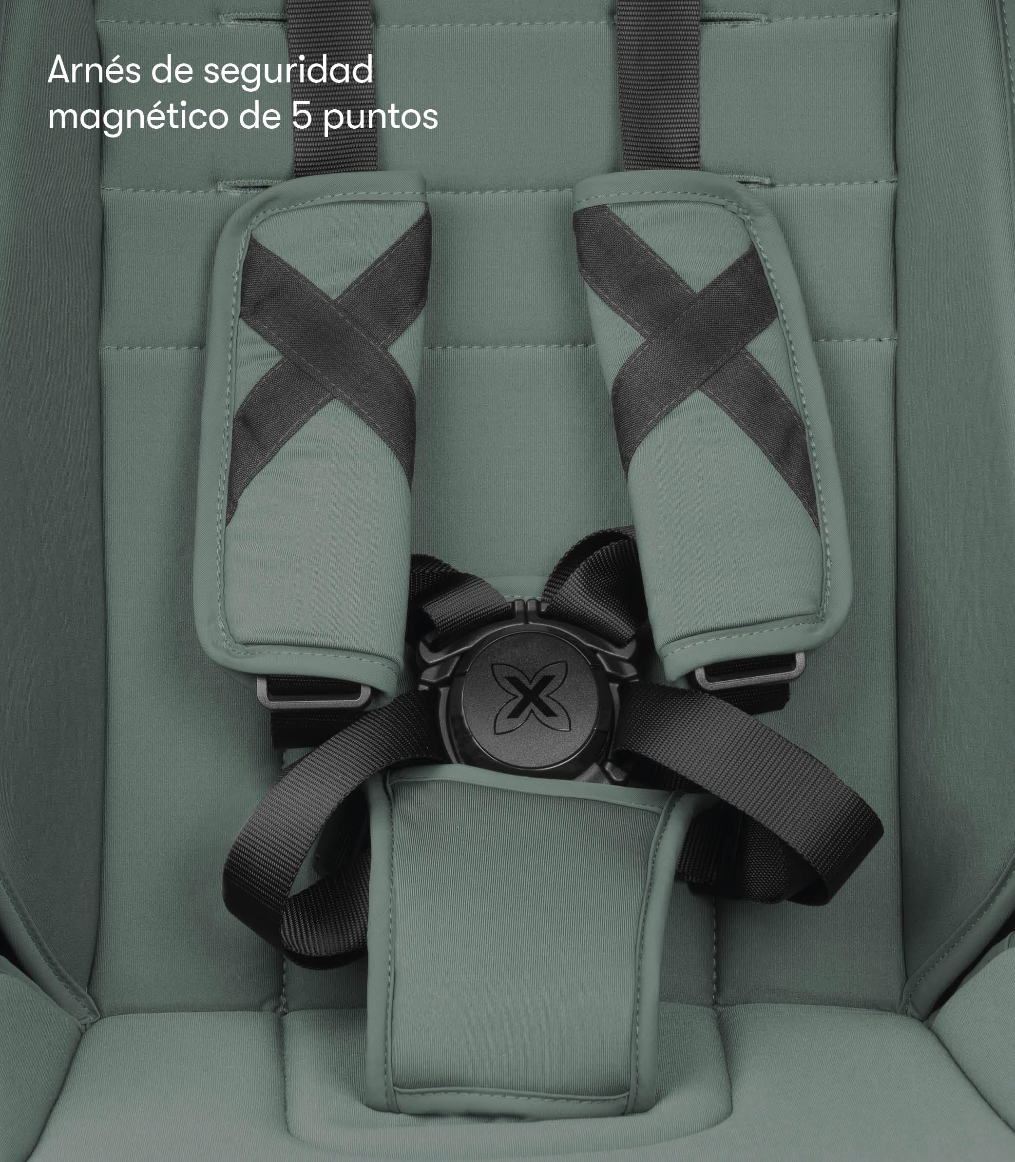 MUNICH Mun5, Cochecito de Bebé 2 en 1, Sistema de viaje, Silla De Paseo y Capazo, Carro Bebe, Fácil plegado, desde el nacimiento hasta 22 kg, Maniobrabilidad, con cubrelluvias, (Verde)