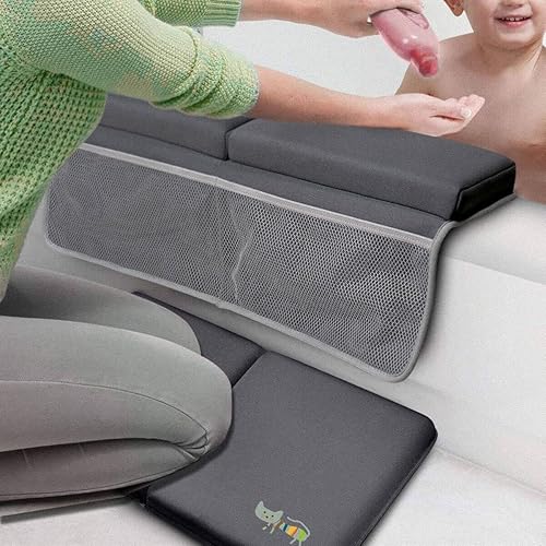 Miniatura 2 de Almohadilla de baño para rodillas y codos, tapete de baño para bebé, organizador de juguetes de baño para bañera, almohadilla de rodillas para baño,