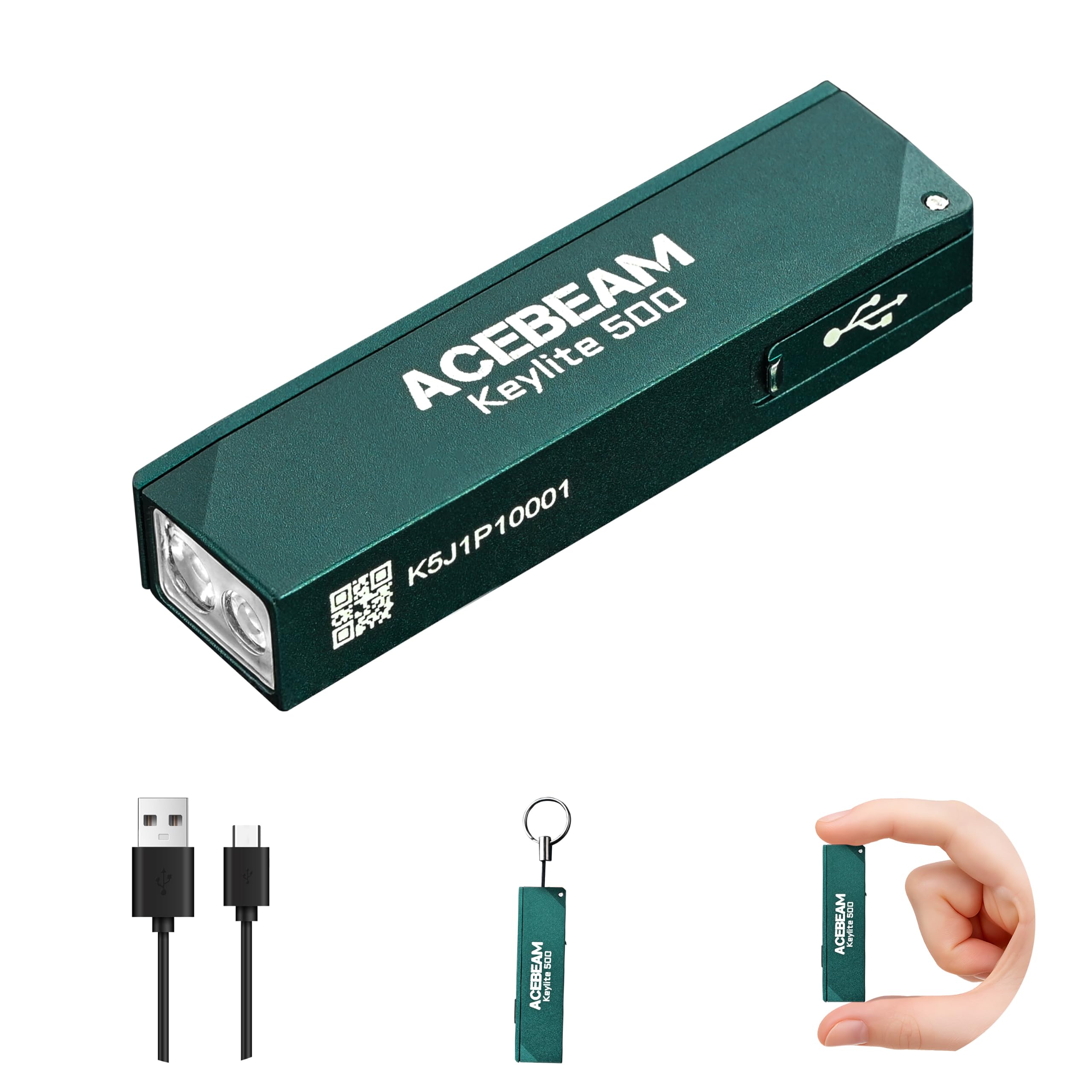 Amazon.com: ACEBEAM Keylite 500 High Lumens Keychain Flashlight
