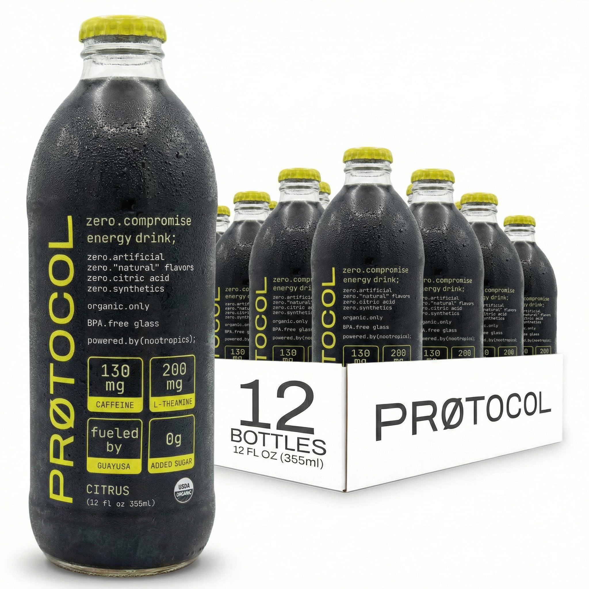 Amazon.com : Organic Energy Drink with L-Theanine, 130mg Organic