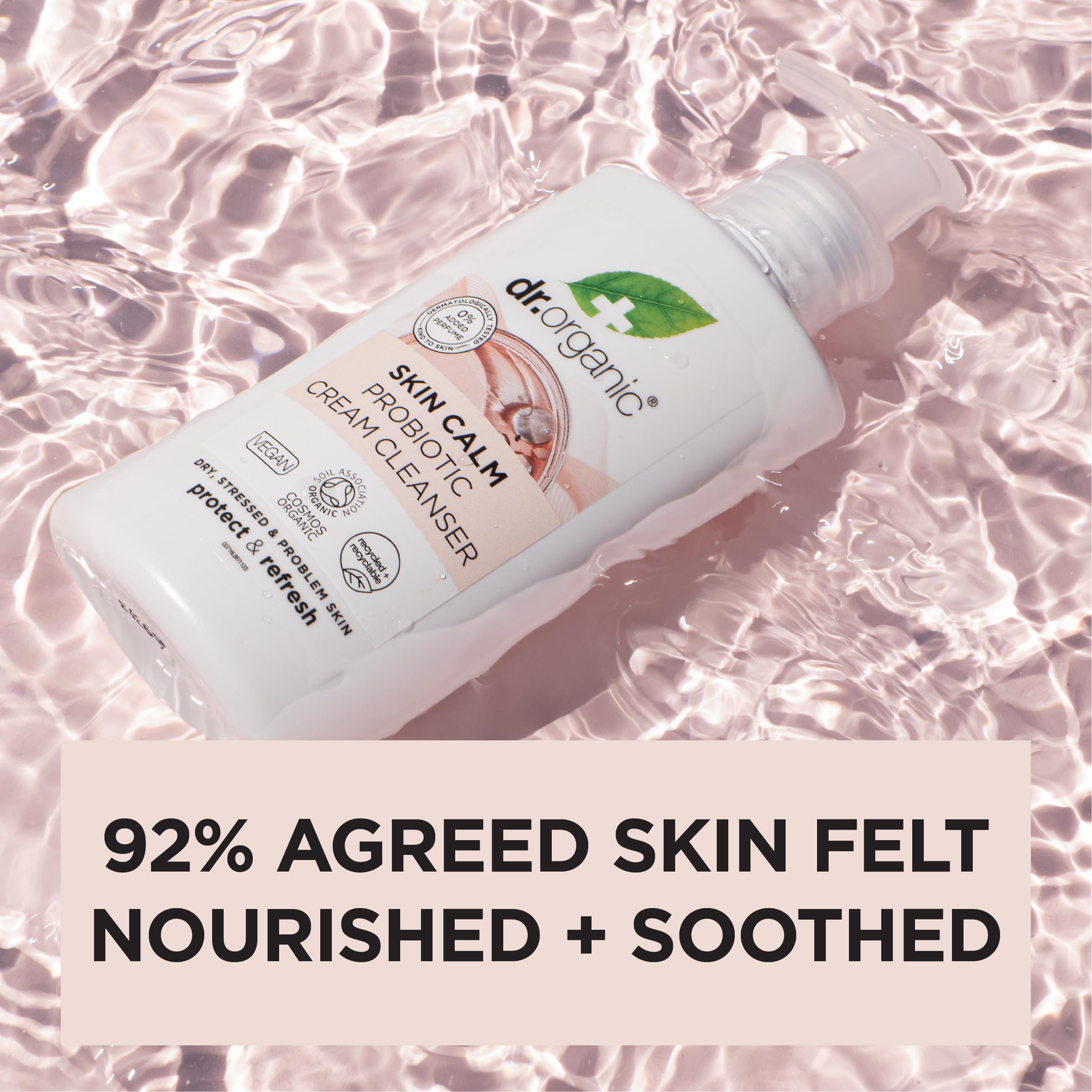 Dr Organic - Skin Calm Edit Bundle - Women's & Men's Skincare - For Dry, Stressed & Problem Skin - Vegan, Cruelty, Paraben & SLS Free - 150ml, 100ml, 30ml & 50ml - Bundle