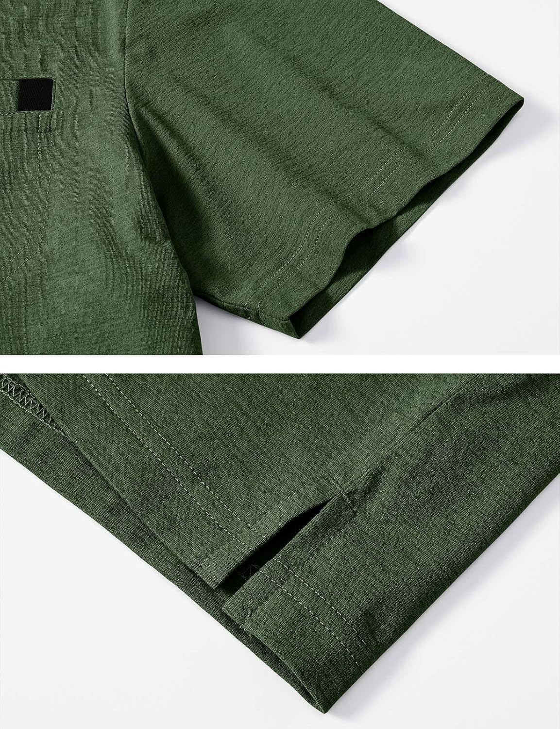 Rdruko Men's Polo Shirts Short Sleeve Dry Fit Golf Shirt with Pocket Collared Tee Shirts Athletic Casual - Image 6