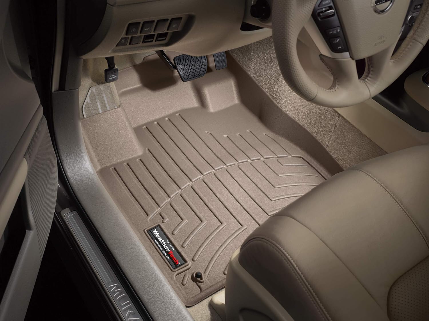WeatherTech Custom Fit FloorLiners for Nissan Murano, Murano, Murano - 1st Row (451541), Tan