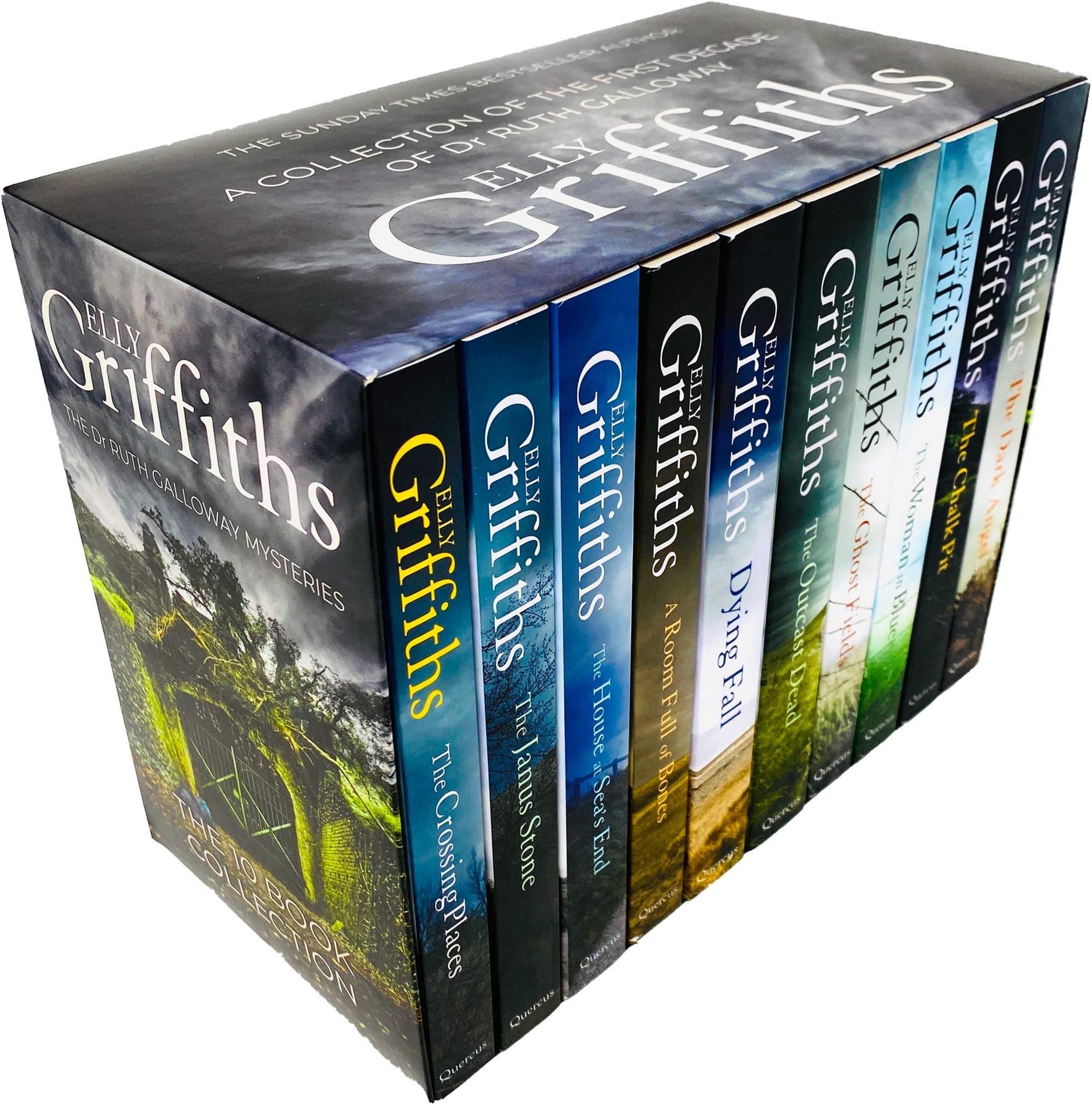 The Dr Ruth Galloway Mysteries 10 Books Box Set by Elly Griffiths (The Dark Angel, A Room Full of Bones, The Outcast Dead, The Janus Stone, The Ghost) Paperback