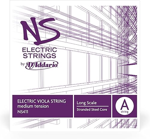 Miniatura 5 de D'Addario NS Electric - Juego de cuerdas para viola, escala larga, tensión media