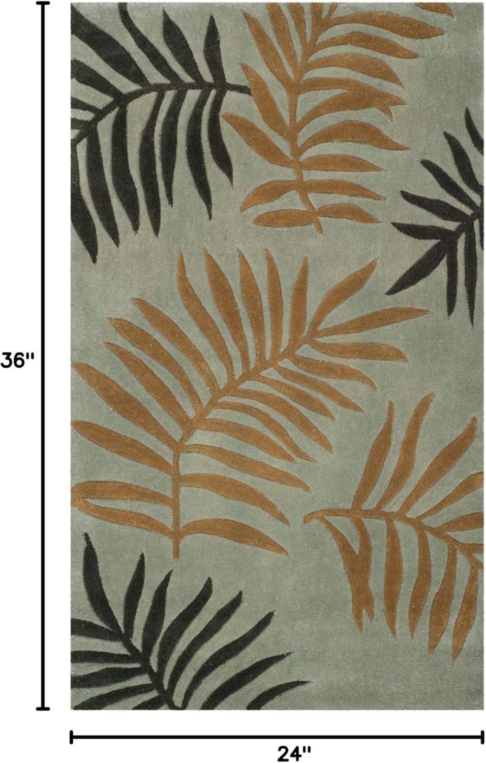 SAFAVIEH Total Performance Collection Accent Rug - 2' x 3', Blue & Multi, Hand-Hooked Oriental, Non-Shedding & Easy Care, Ideal for High Traffic Areas in Entryway, Living Room, Bedroom (TLP740B)